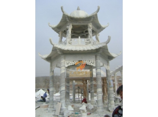 石雕涼亭